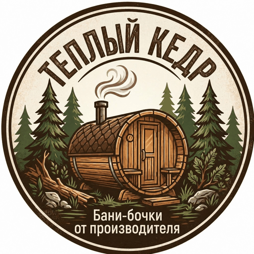 Теплый Кедр — бани-бочки от производителя